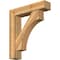 Ekena Millwork Westlake Block Rough Sawn Bracket w/ Offset Brace, Western Red Cedar, 8"W x 36"D x 40"H BKT0806X36X40WTL05RWR - alternate 1